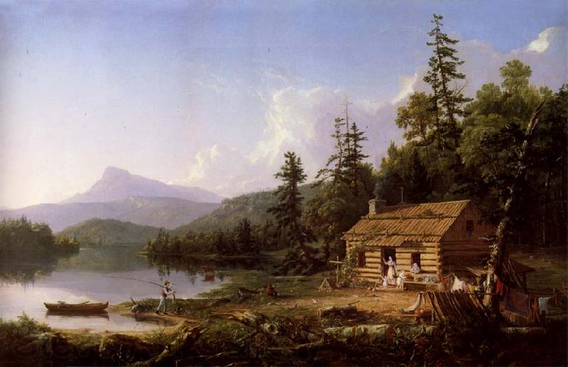 Thomas Cole Ein Heim in den Waldern Norge oil painting art